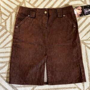 FIRST KISS copper denim skirt